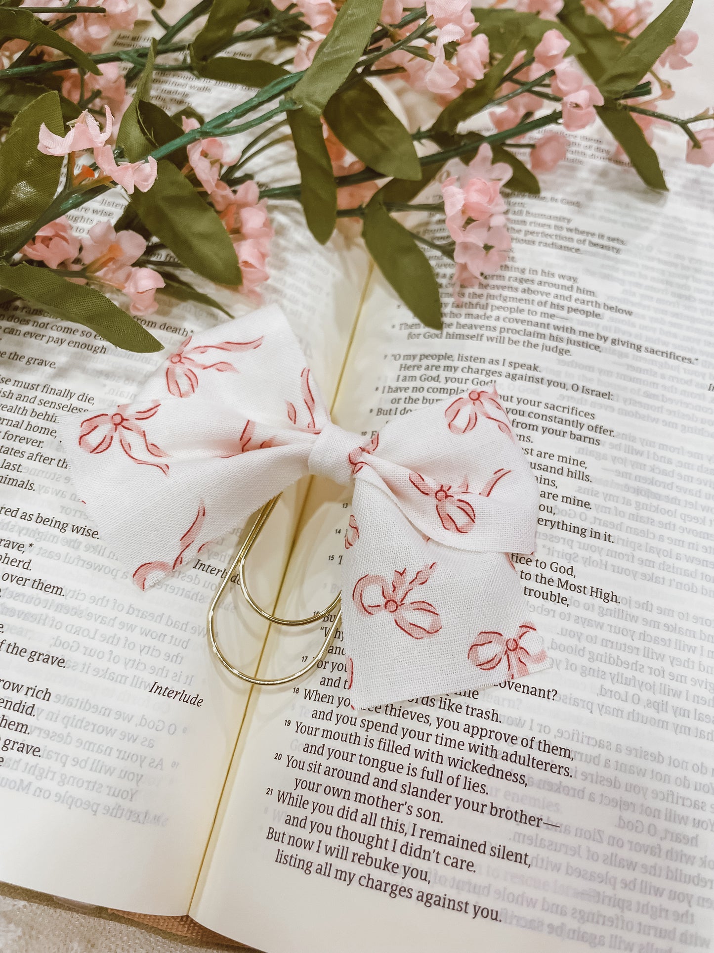 Prettiest Coquette- bow bookmark