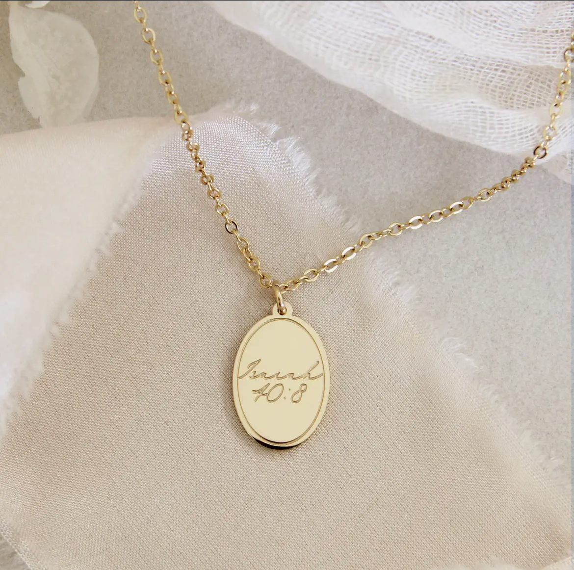 Isaiah 40:8 Necklace, The Word of Our God Endures Forever