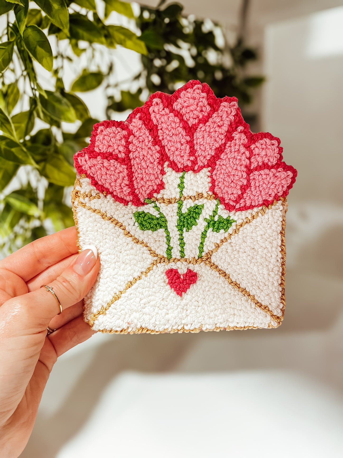 ‘Love Letter’ mug rug coaster