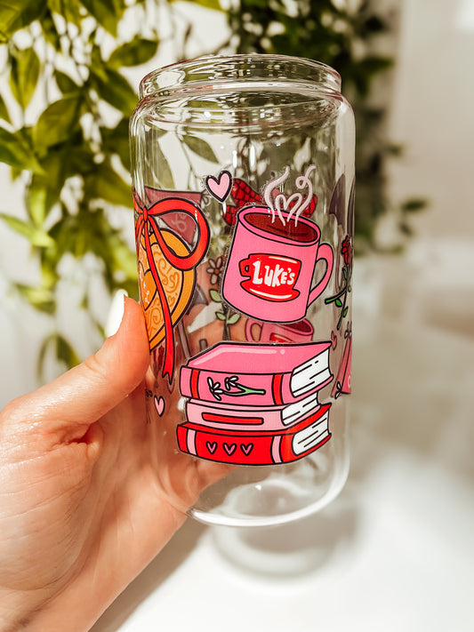 Valentine Gilmore- 16 oz glass tumbler