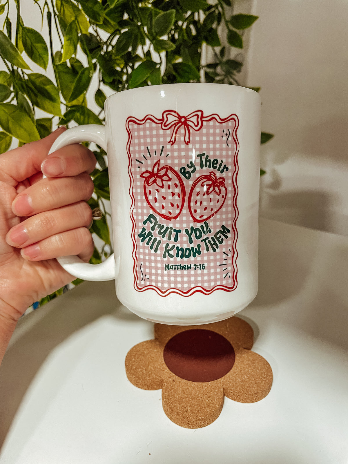 By their fruit- 15 oz mug