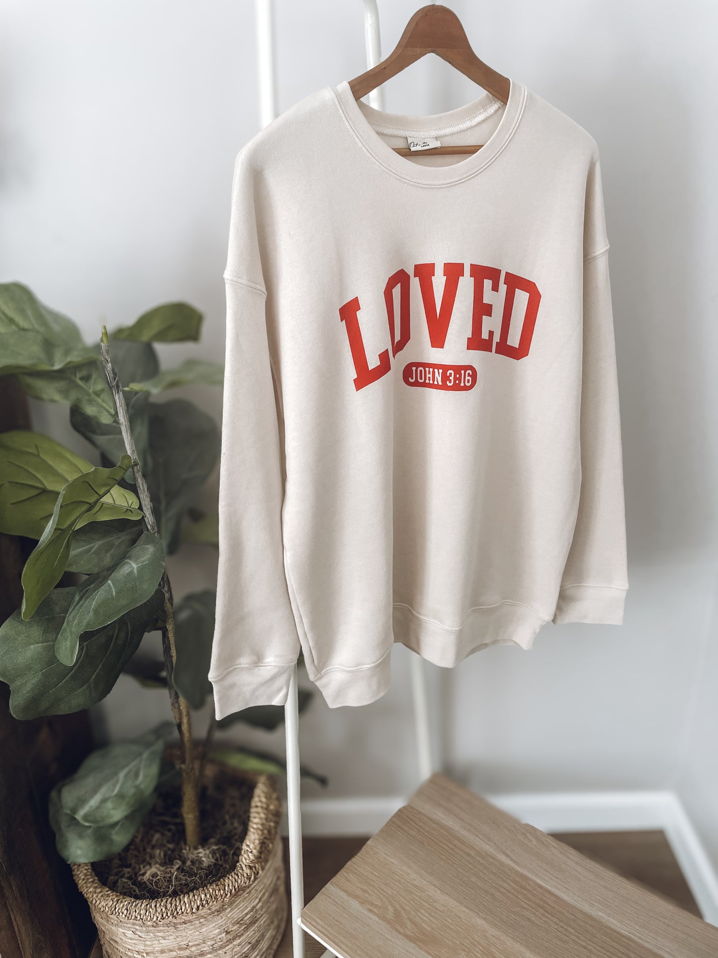 Loved Crewneck- Cream