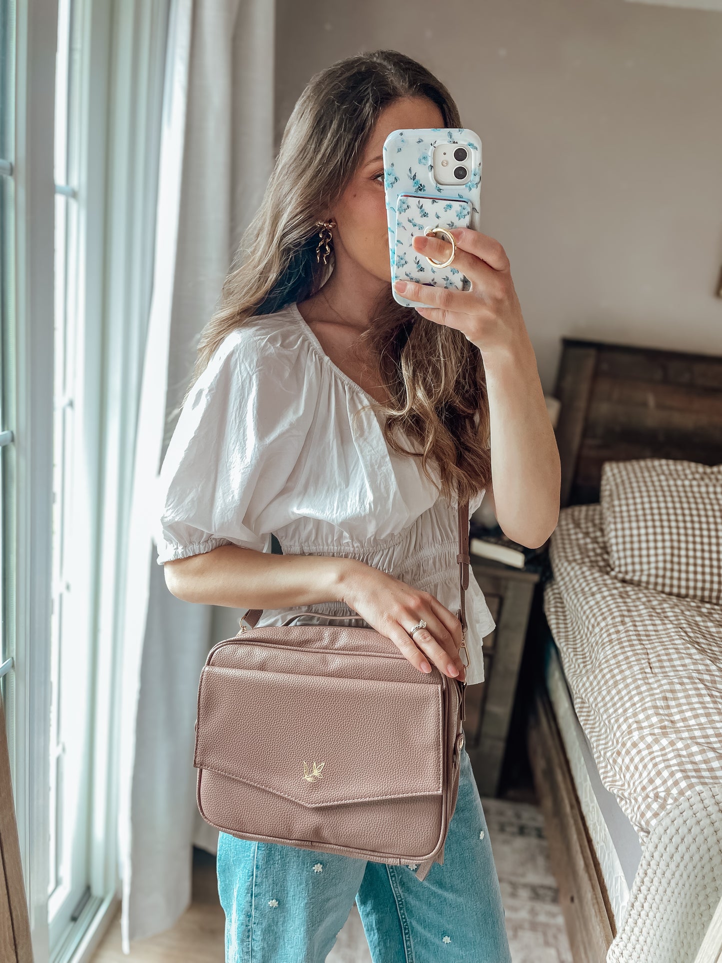 Lavender Crossbody Bible Bag