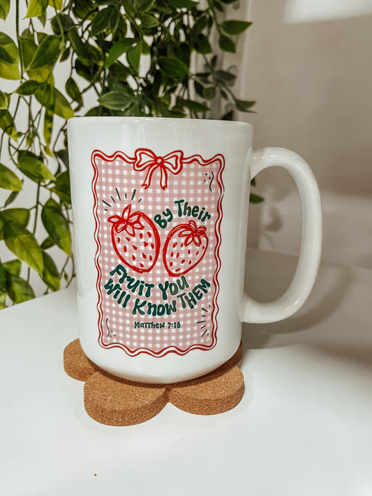 By their fruit- 15 oz mug