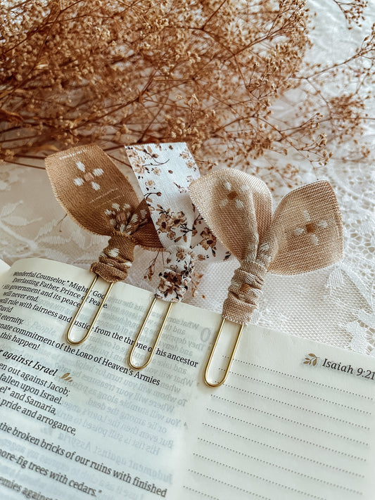 Maple Florals - set of 3 page markers