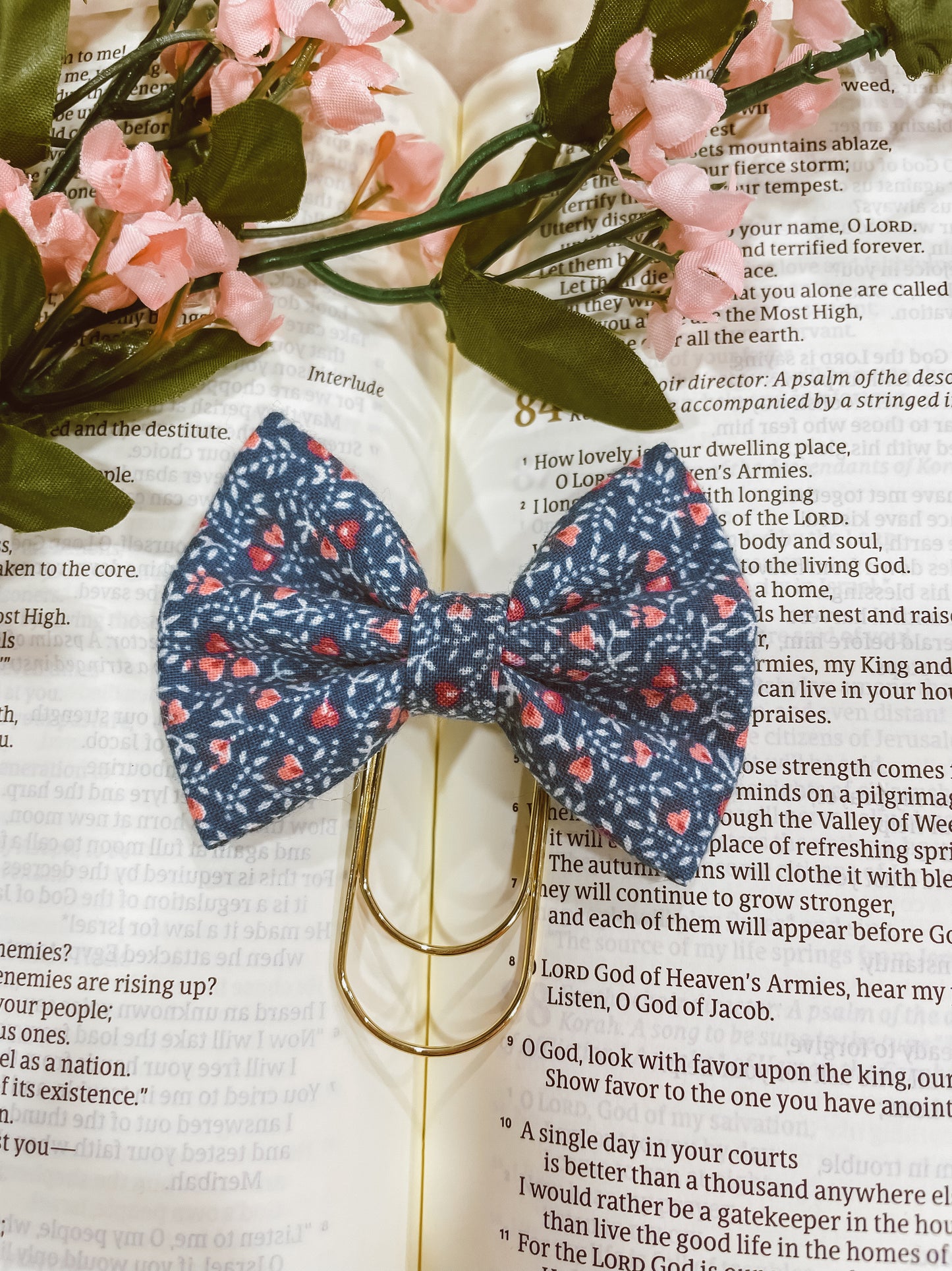 Violets are Blue- petite bow bookmark