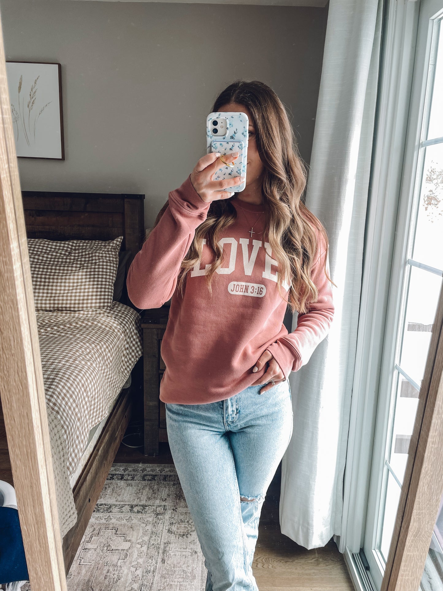 Loved Crewneck- Mauve