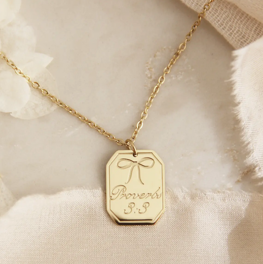 Proverbs 3:3 Necklace, Steadfast Love & Faithfulness