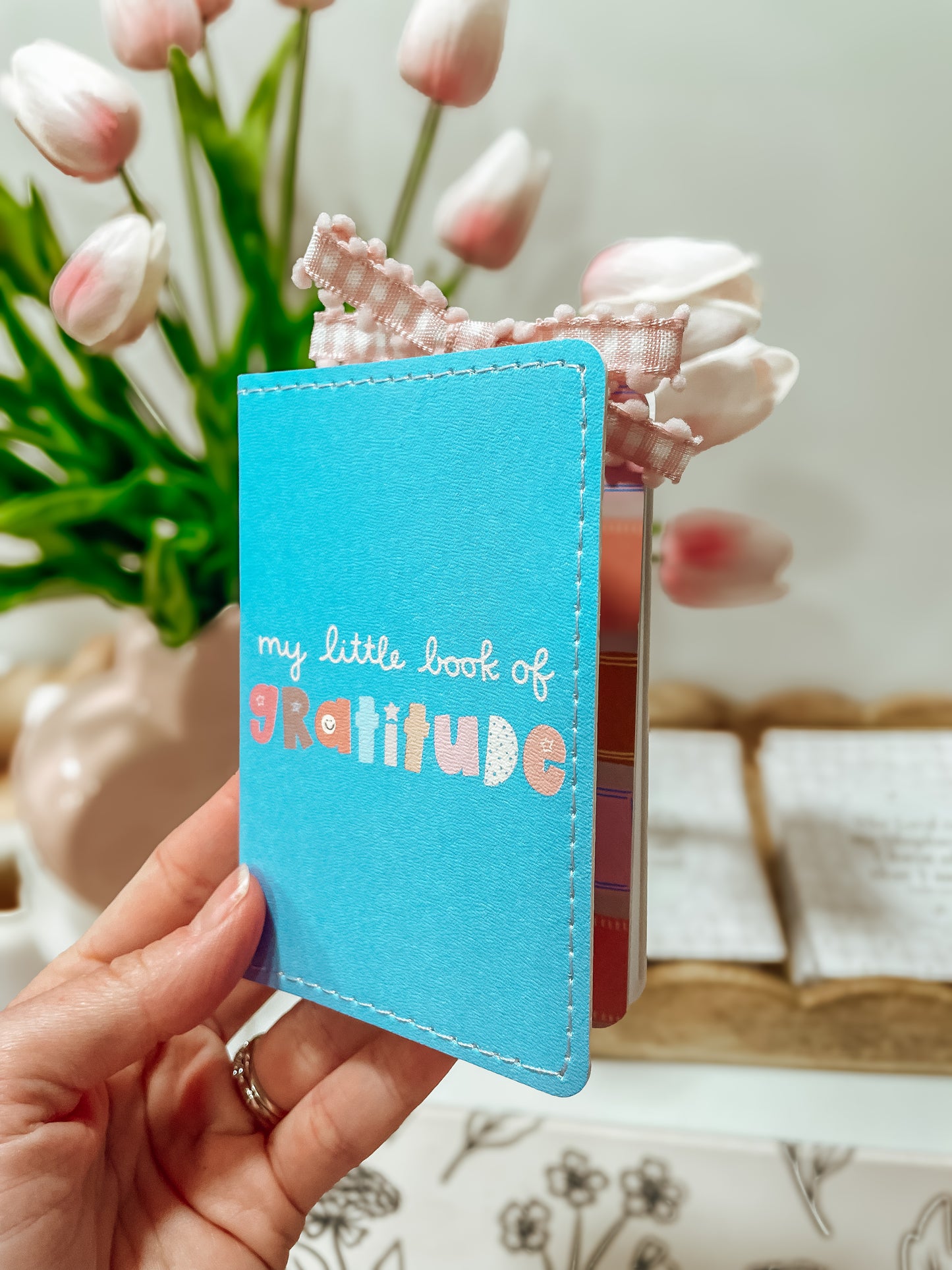Little Gratitude Book + ribbon bookmark set
