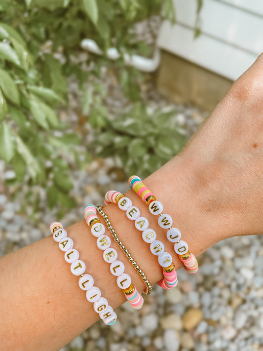 Beachy Summer Faith | Heishi Bracelets
