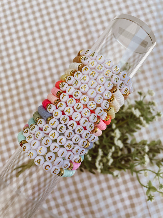 Faith Beaded Heishi Bracelets