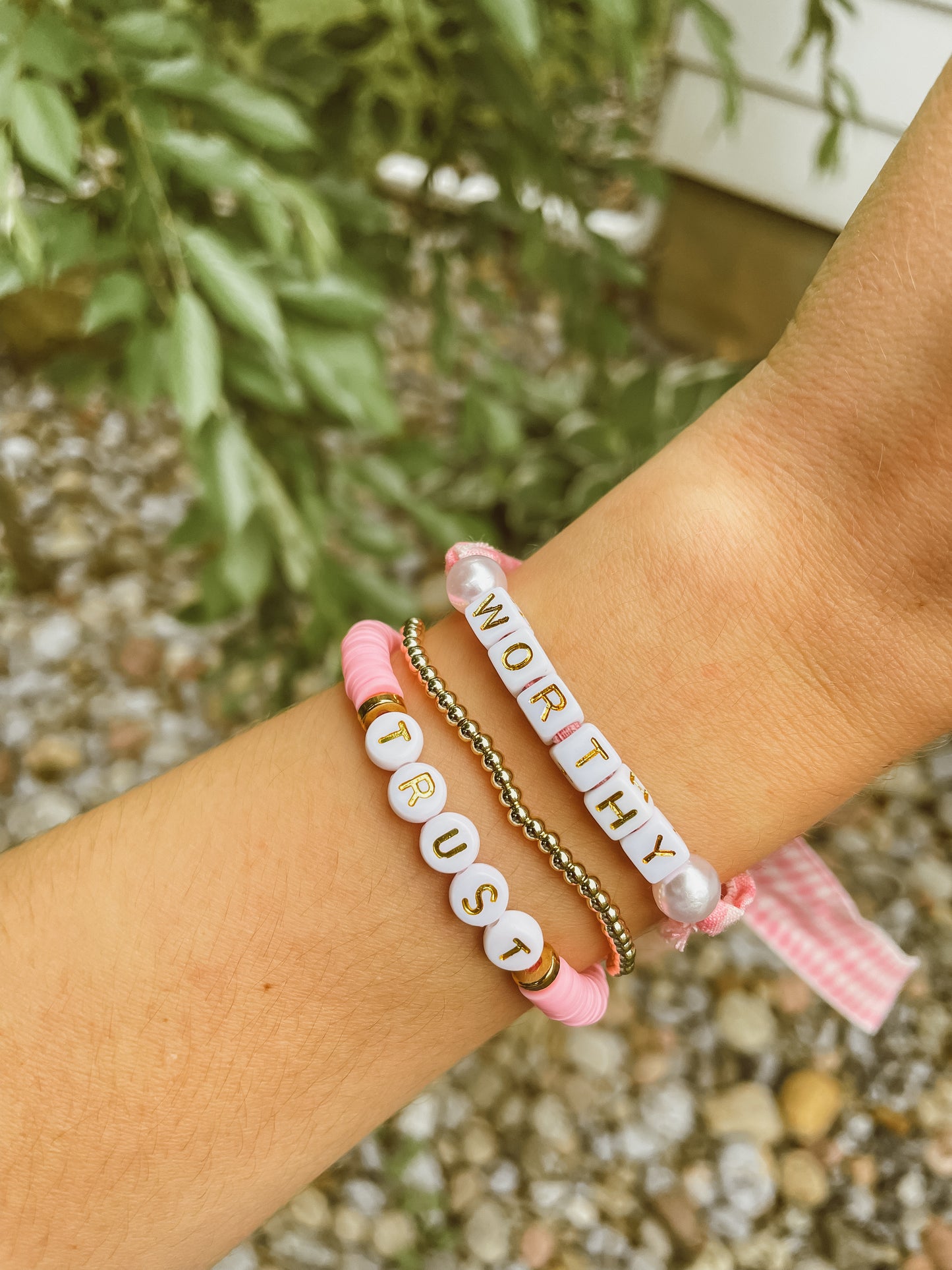 Faith Beaded Heishi Bracelets