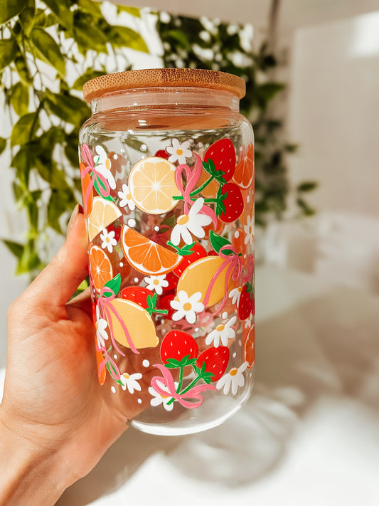 Fruit of the Spirit- 16 oz glass tumbler