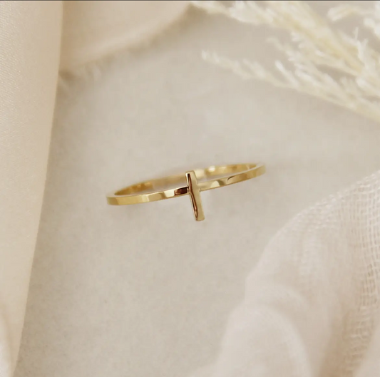 Dainty Cross Ring