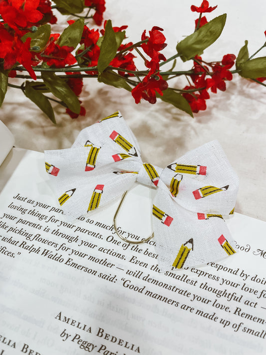 Pencil- bow bookmark