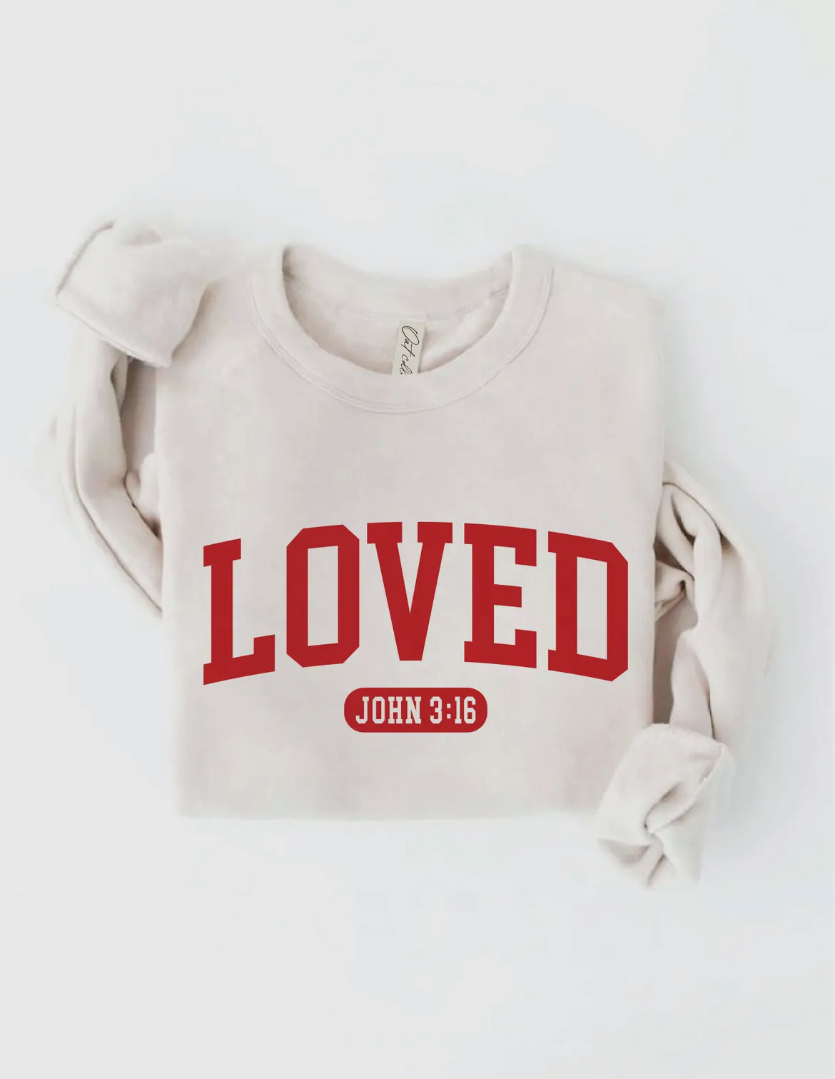 Loved Crewneck- Cream