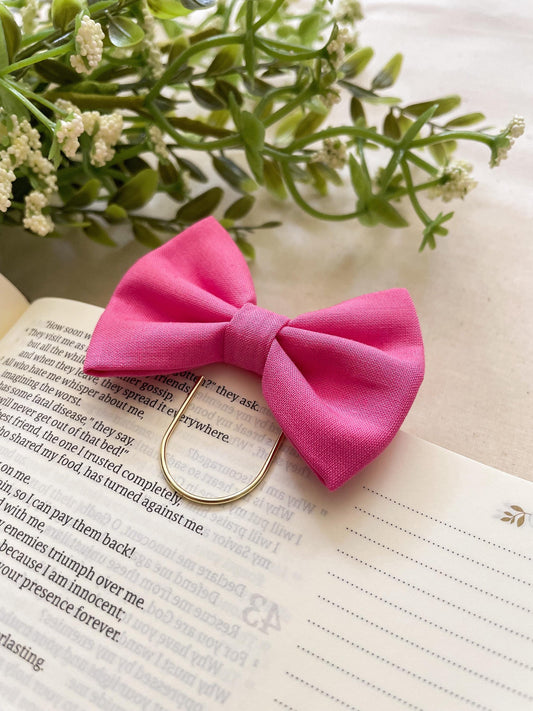 Watermelon - petite bow bookmark