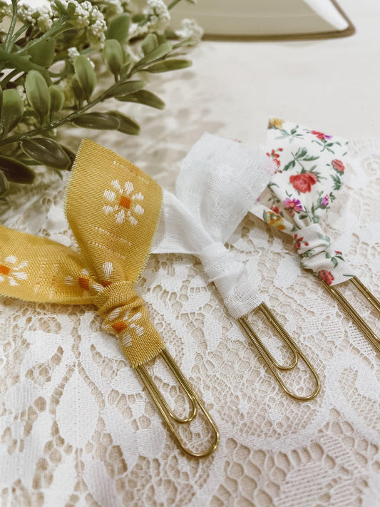 Sunny Spring florals ~ set of 3 page markers
