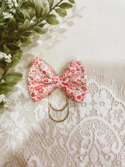 Field of Poppies - petite bow bookmark