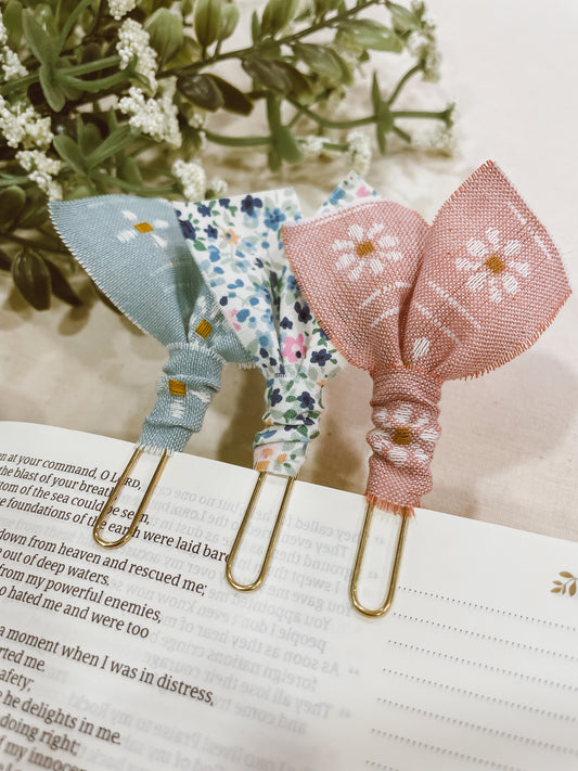 Pastel Florals- set of 3 page markers
