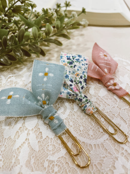 Pastel Florals- set of 3 page markers